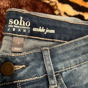 Soho jeans ankle jean